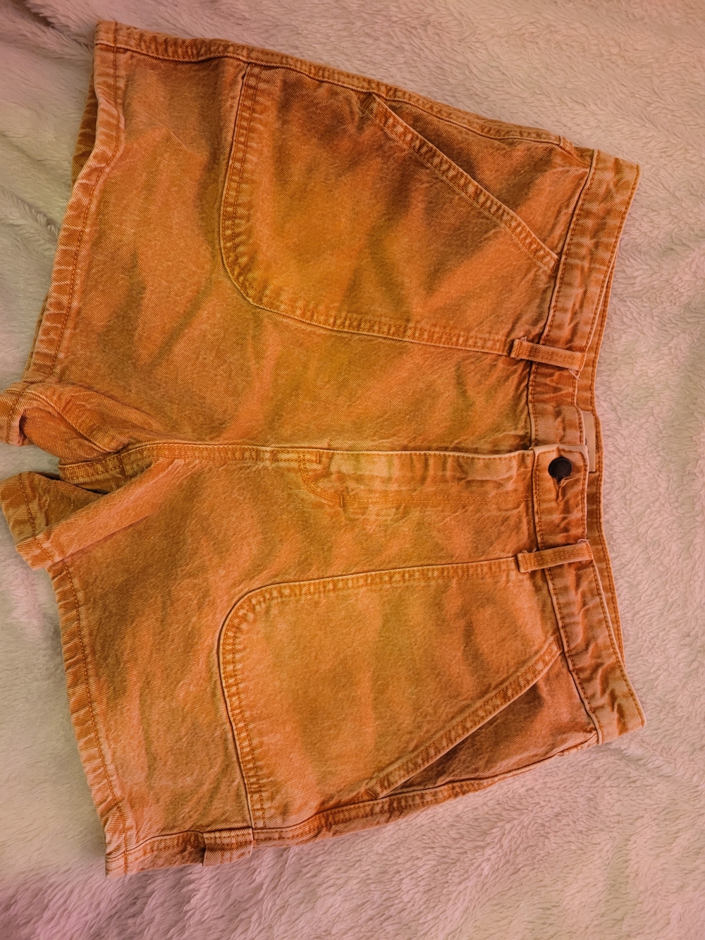 Universal Thread Orange Denim Utility Shorts
